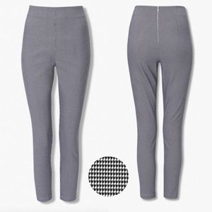 NWT Forever 21 Black Cream Micro Houndstooth High Rise Leggings NWOT